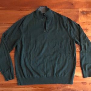 Men’s Lands’ End Sweater with zip - Large